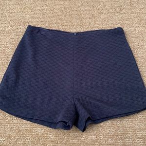 Blue high waisted shorts